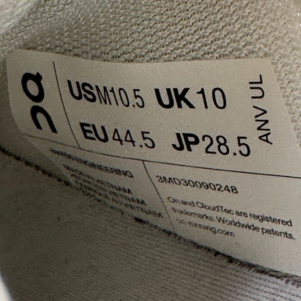 On Running Cloudeclipse Men’s Size 10.5 Shoes Whi… - image 8